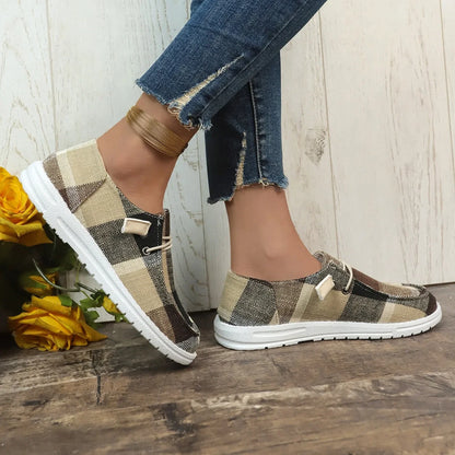 Women’s Canvas Slip-On Sneakers – Lightweight, Casual Comfort