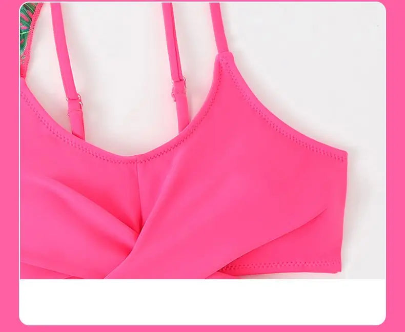 Girls 3-Piece Swimsuit Set — Bikini, Briefs and Cover-Up