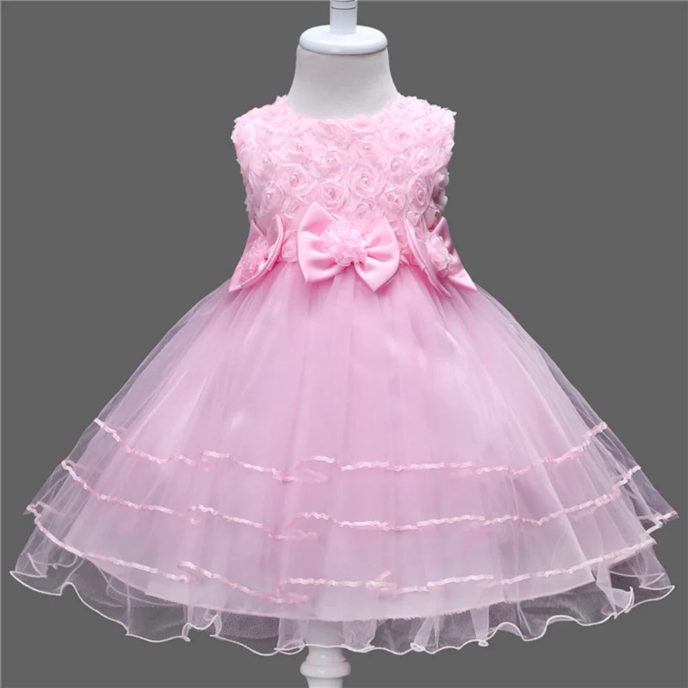 Princess Petal Layered Tulle Dress