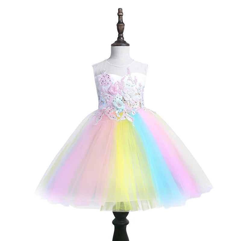 Princess Petal Layered Tulle Dress