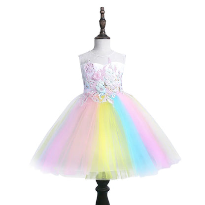 Princess Petal Layered Tulle Dress