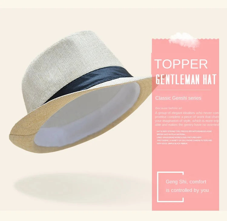 Men’s Lightweight Fedora Hat – Summer Cruise & Beach Style<