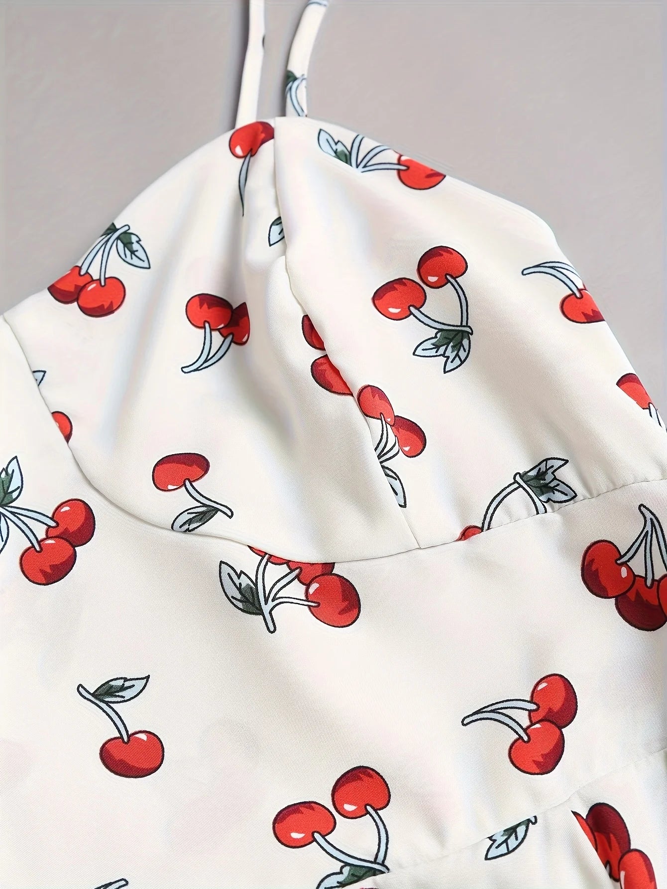 Women’s Floral A-Line Bow-Tie Dress – Sweetheart Neck, Adjustable Straps