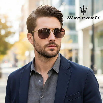 Square UV400 Sunglasses – Polarized Alloy Frame