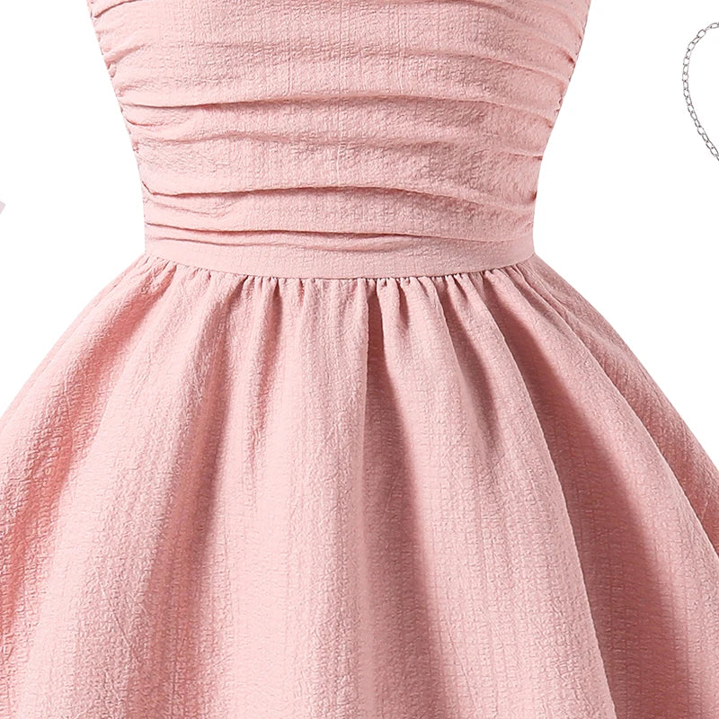 Girls’ Tiered Sling Dress – Sleeveless, Stretch Waist (8Y–12Y)