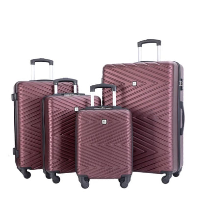 4-Piece Hardshell Spinner Luggage Set with TSA Locks