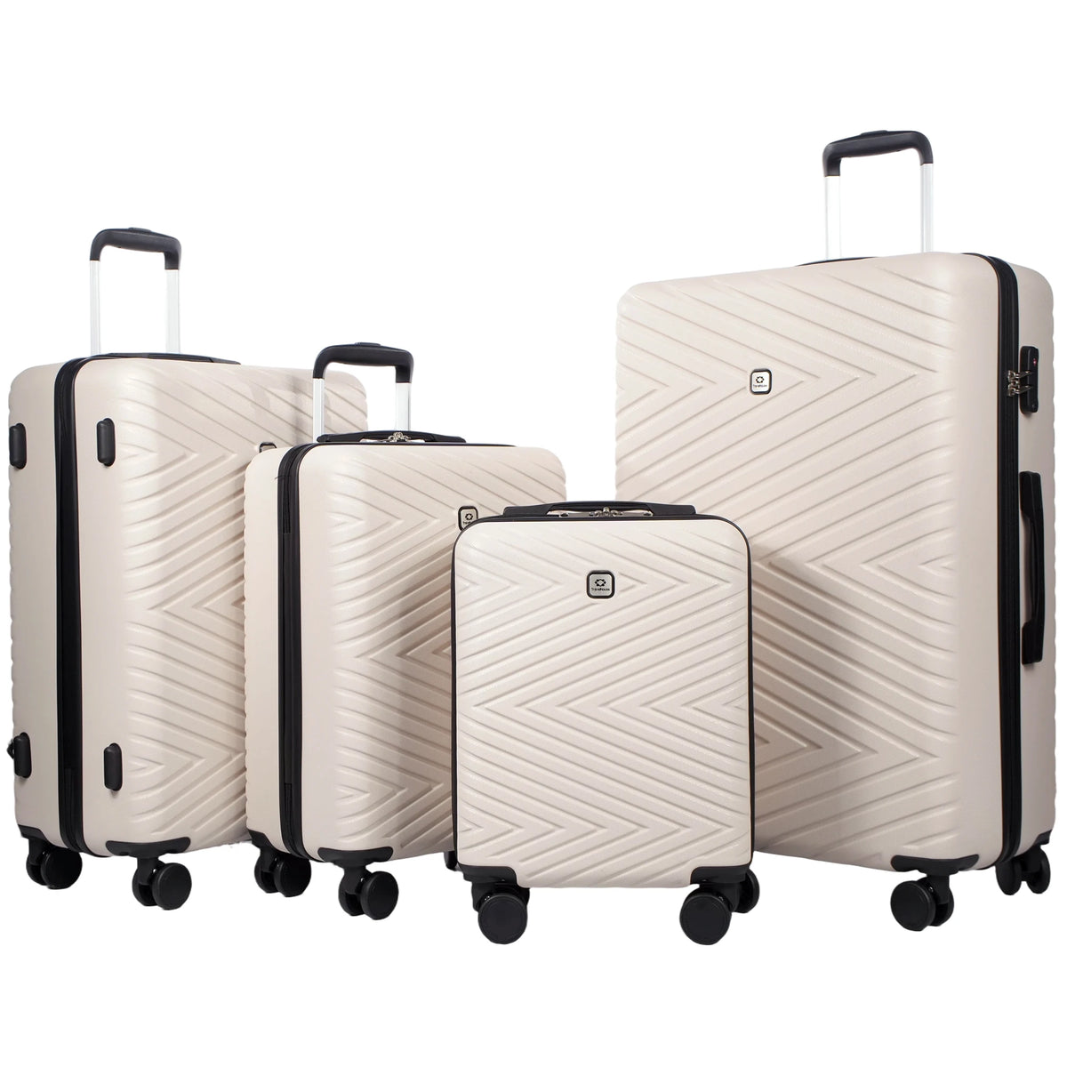 4-Piece Hardshell Spinner Luggage Set with TSA Locks