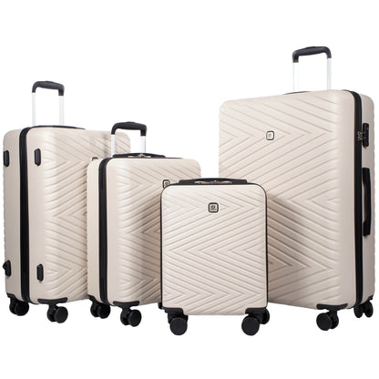 4-Piece Hardshell Spinner Luggage Set with TSA Locks