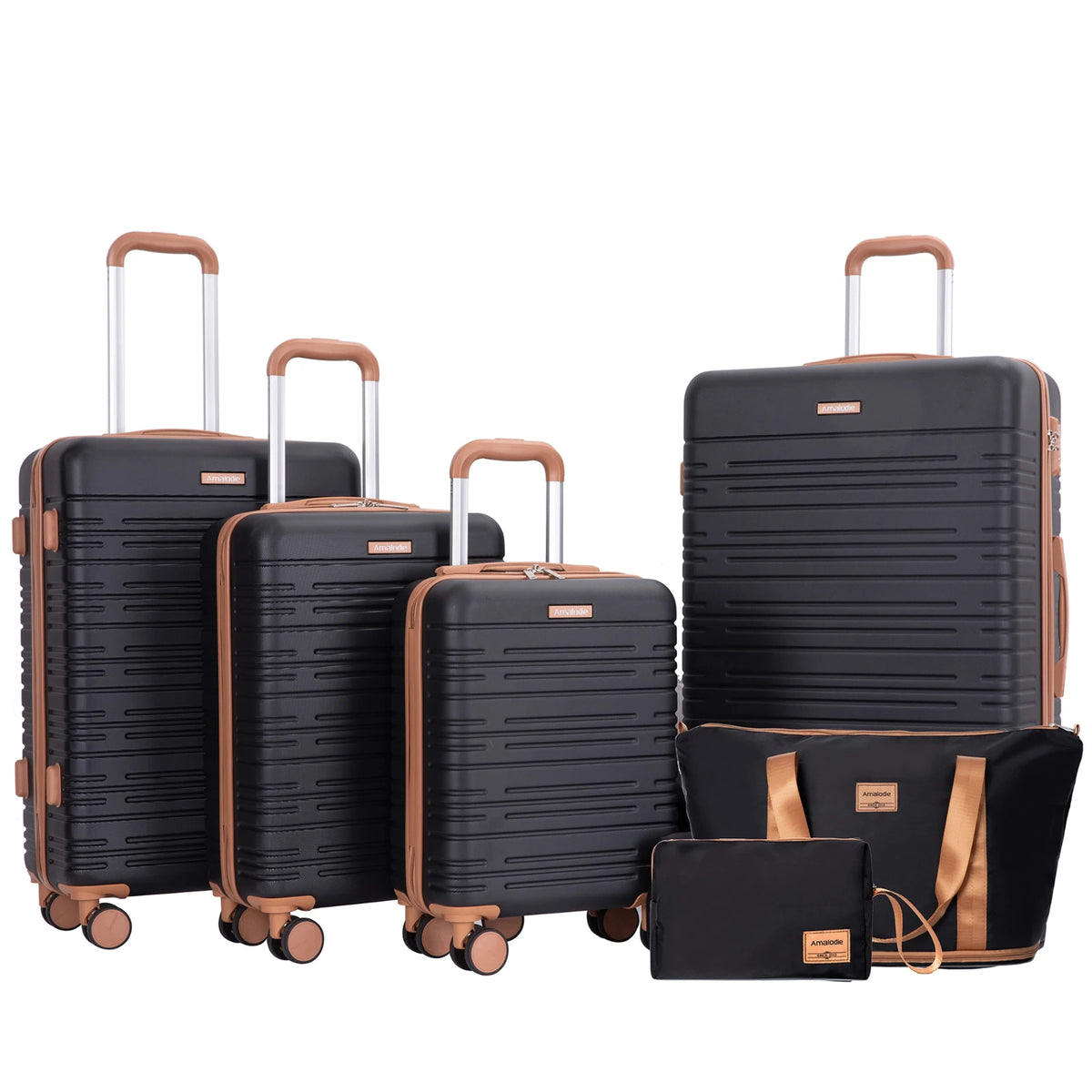 6-Piece Hardshell Spinner Luggage Set with TSA Locks