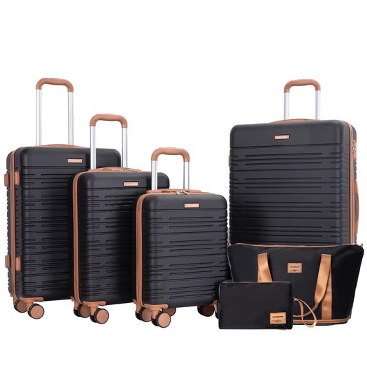 6-Piece Hardshell Spinner Luggage Set with TSA Locks