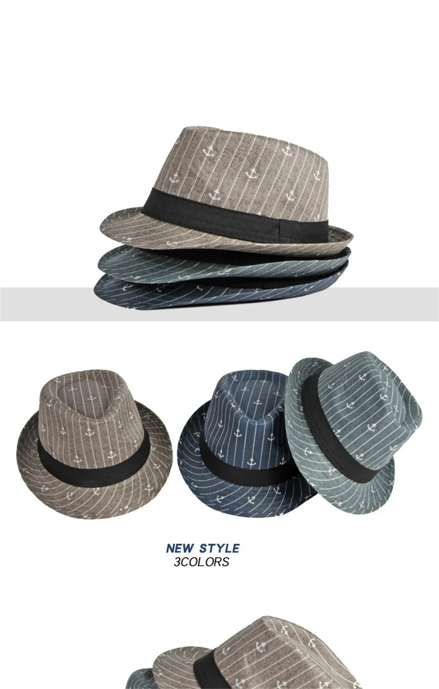 Classic Fedora Hat | Nautical & Travel-Ready Style