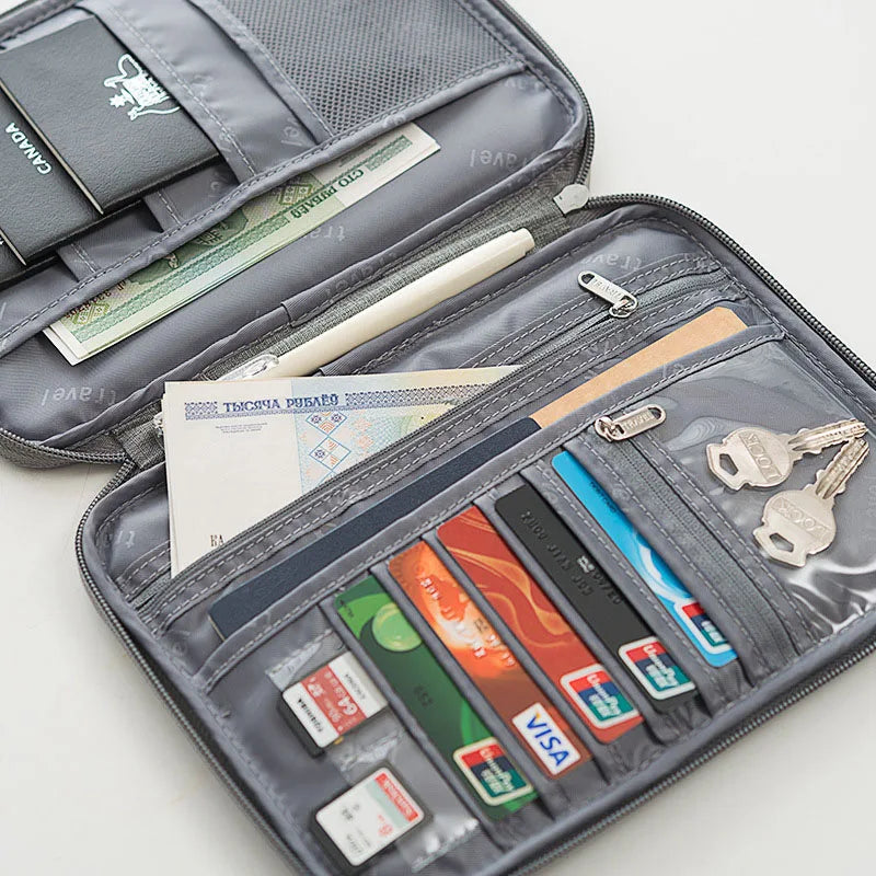 Travel Passport Wallet & Document Organizer – Family Cruise Essentials
