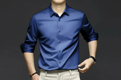 Men’s Wrinkle-Resistant Dress Shirt – Long Sleeve Button Down