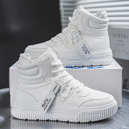 Men’s High-Top Skate Sneakers – Non-Slip, Padded Ankle Support