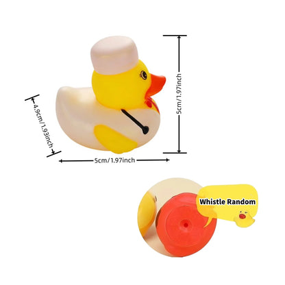 30 – Pack Rubber Ducks in Bulk,assortment Duckies for Jeep Ducking Floater Duck Bath Toys Party Favors Color&style&whistle Ra
