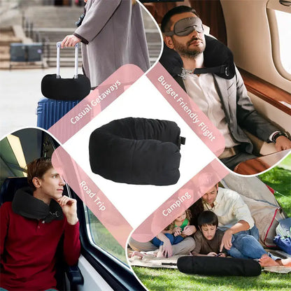 Fillable Travel Neck Pillow Organizer – Carry-On Clothes Stuff Sack, Adjustable Strap