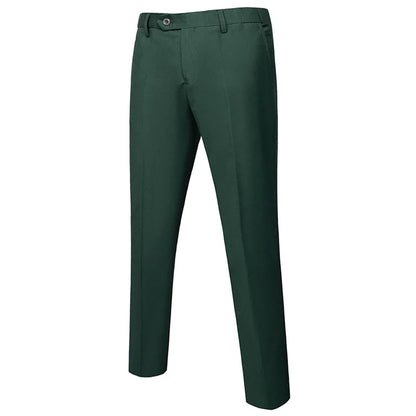 Solid Formal Tailored Suit Trousers