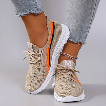 Women’s Mesh Breathable Lace-Up Sneakers — Lightweight, Cushioned & Everyday Ready