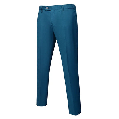 Solid Formal Tailored Suit Trousers