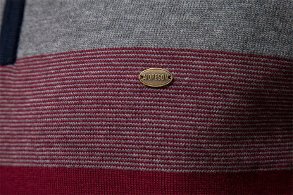 Men’s Quarter-Zip Mock Neck Knit Pullover – Long Sleeve