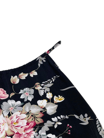 Women’s Floral High-Slit Halter Dress – Sleeveless, Summer Maxi