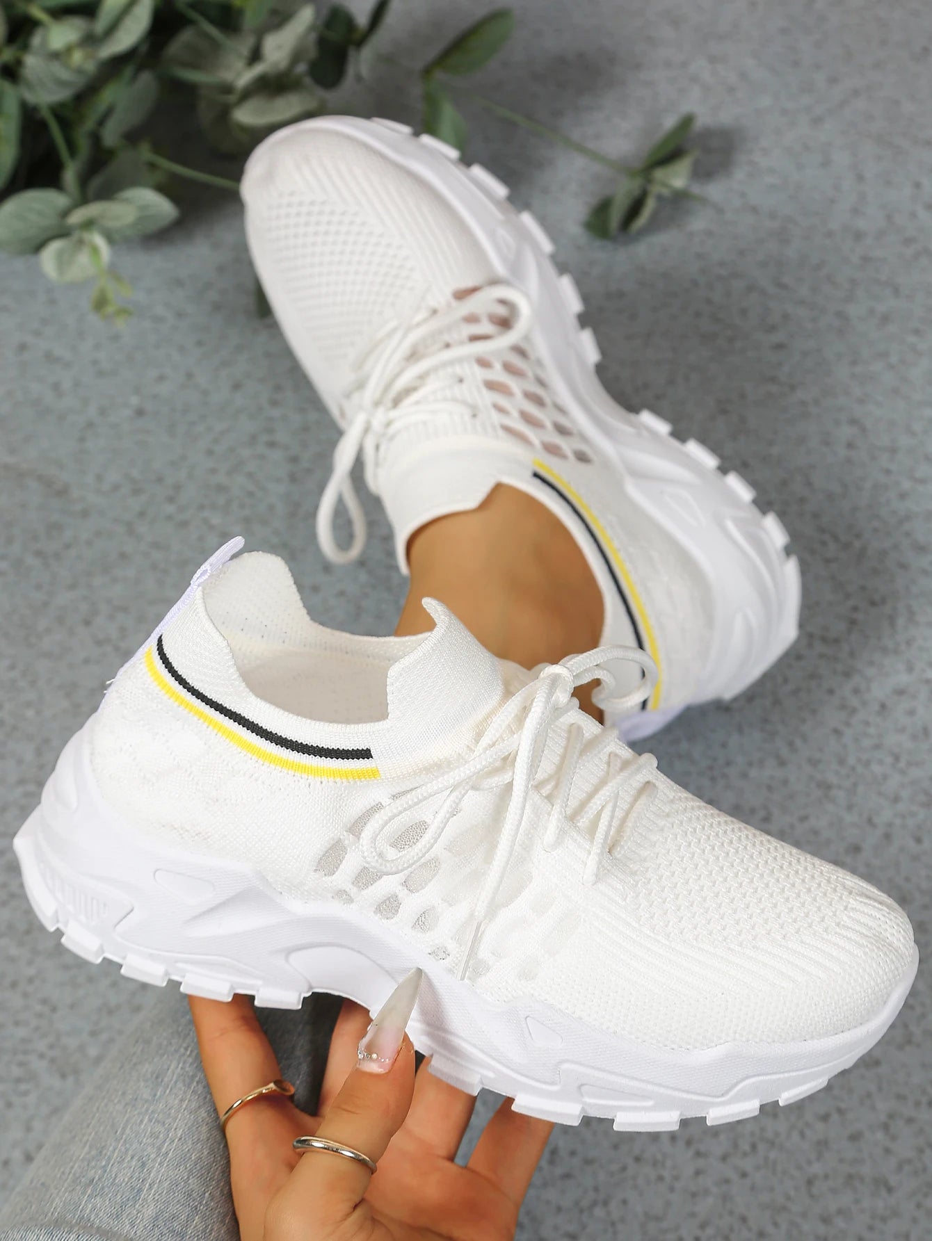 Women's peek-a-boo mesh Leopard print sneakers