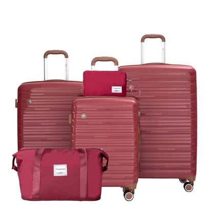 5-Piece Hardshell Luggage Set with Spinner Wheels & TSA Locks