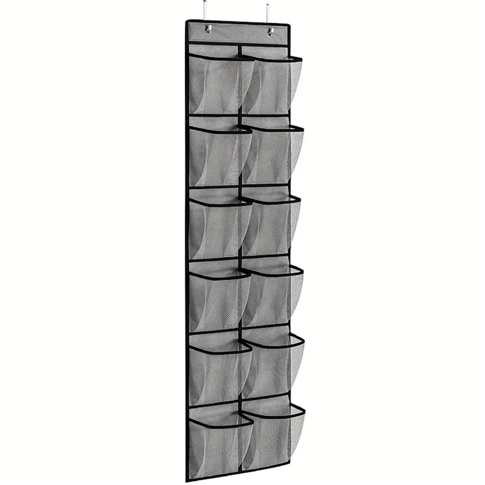 Over-the-Door Shoe Organizer (12-Pocket) – Cruise Cabin Space Saver