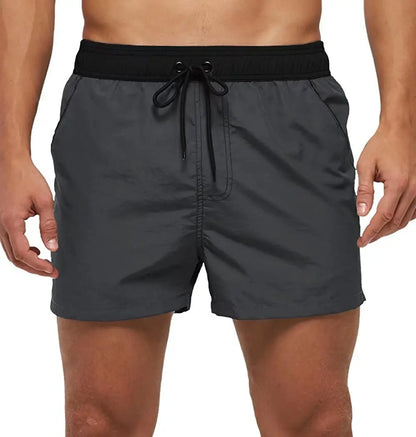 Men’s & Teens’ Quick-Dry Swim Shorts – Elastic Waist with Mesh Lining