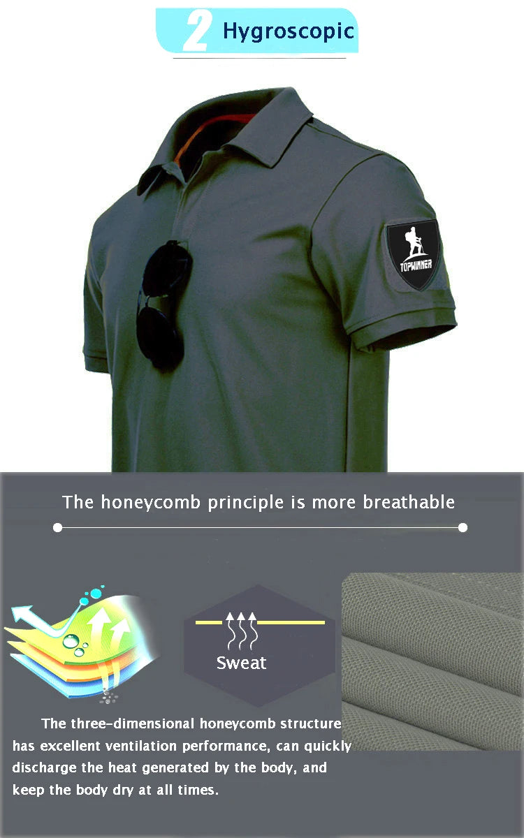 Men’s Quick-Dry Polo Shirt – Lightweight Performance Fit