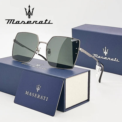 Square UV400 Sunglasses – Polarized Alloy Frame