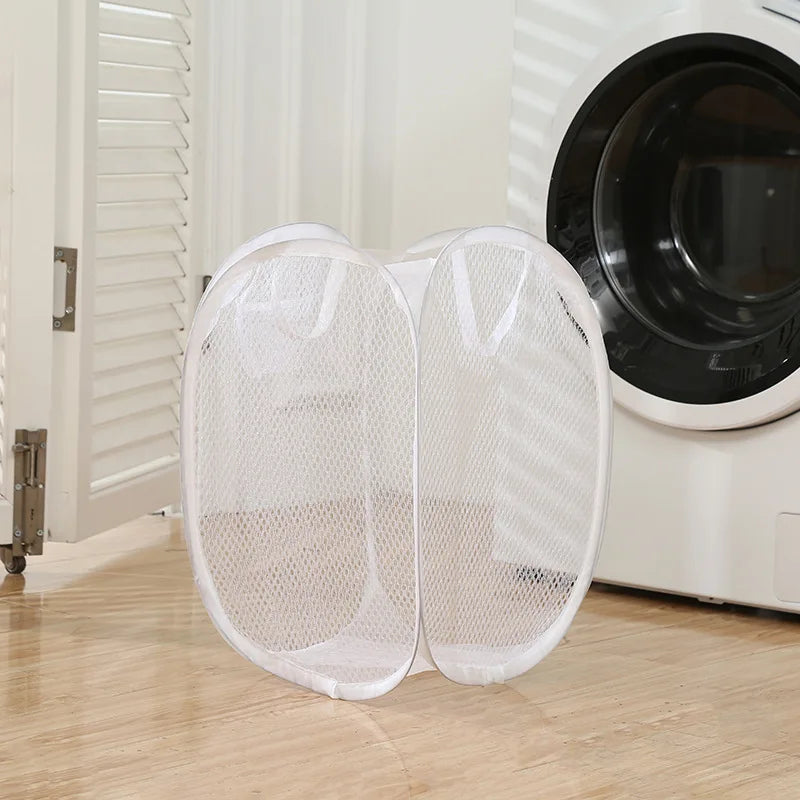Collapsible Mesh Laundry Hamper – Cruise Cabin Essential