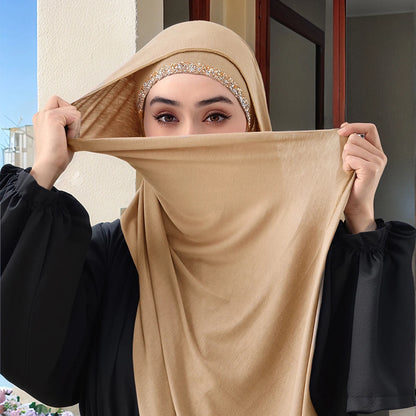 Women’s Lightweight Jersey Hijab Scarf – Breathable, Soft Stretch - The Dock Drop