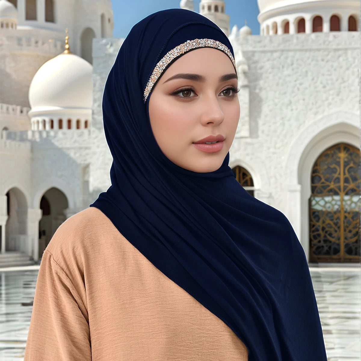 Women’s Lightweight Jersey Hijab Scarf – Breathable, Soft Stretch - The Dock Drop