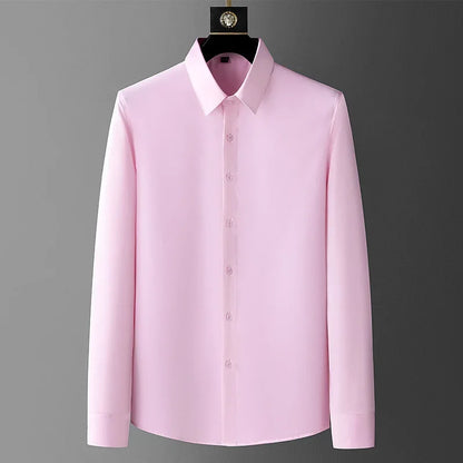 Men’s & Teens Premium Long-Sleeve Formal Dress Shirt – Easy-Care Broadcloth