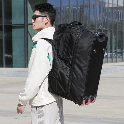 Rolling Travel Duffel Bag with Wheels – Expandable, Large Capacity