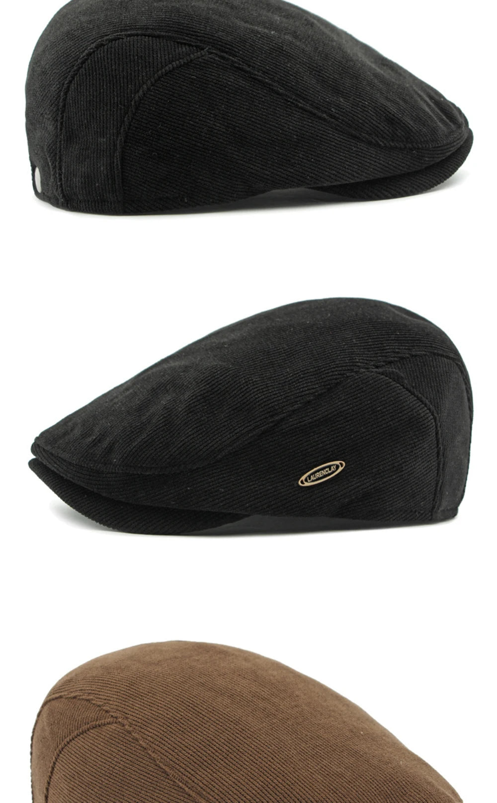 Men’s Adjustable Corduroy Flat Cap – Classic Casual Style
