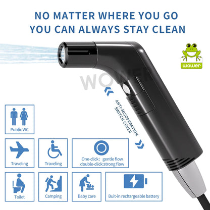 Rechargeable Portable Bidet for Travel, Cruises, RVs & Camping
