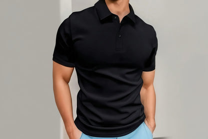 Men’s Lightweight Polo Shirt – Breathable Casual Short Sleeve