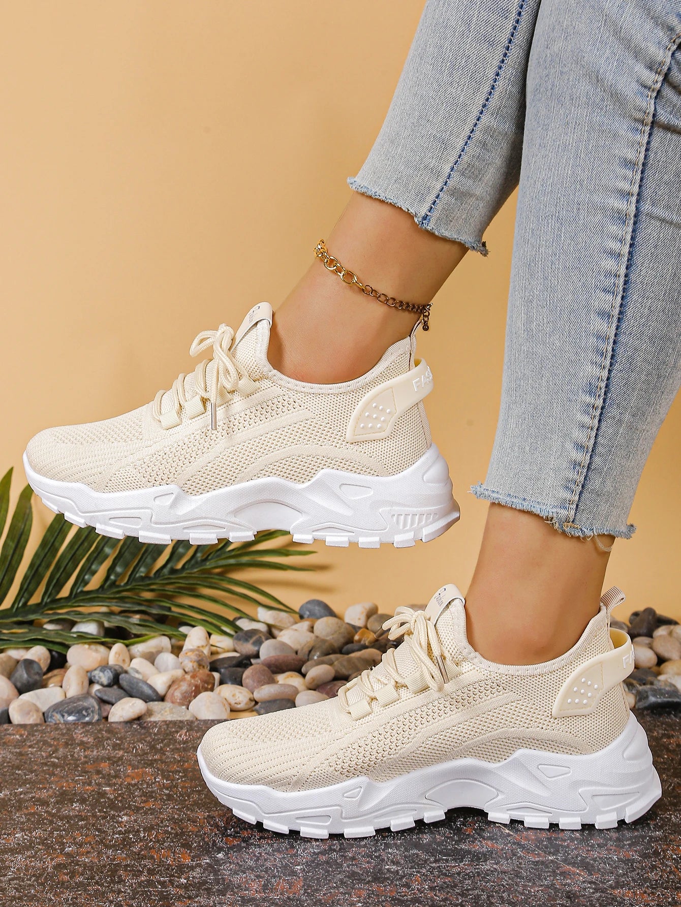 Women's peek-a-boo mesh Leopard print sneakers