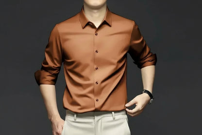 Men’s Wrinkle-Resistant Dress Shirt – Long Sleeve Button Down