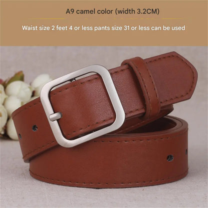 Women’s Classic Square Buckle Belt – Versatile Everyday Style