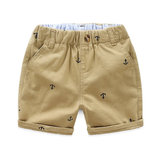 Toddler Cotton Anchor Shorts – Soft, Lightweight Summer Wear