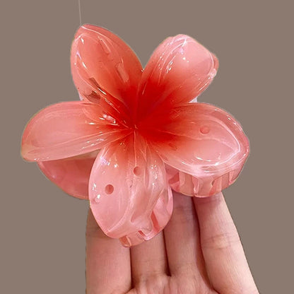 Tropical Flower Hair Claw Clip – Gradient Color