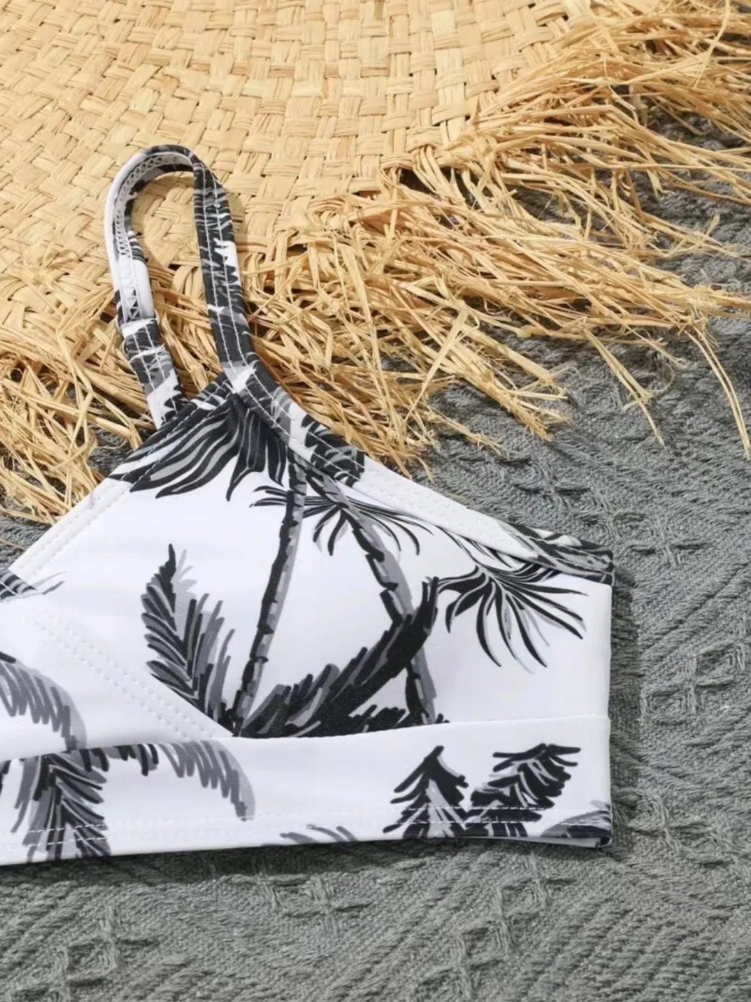 Kids Palm Print 3-Piece Swim Set