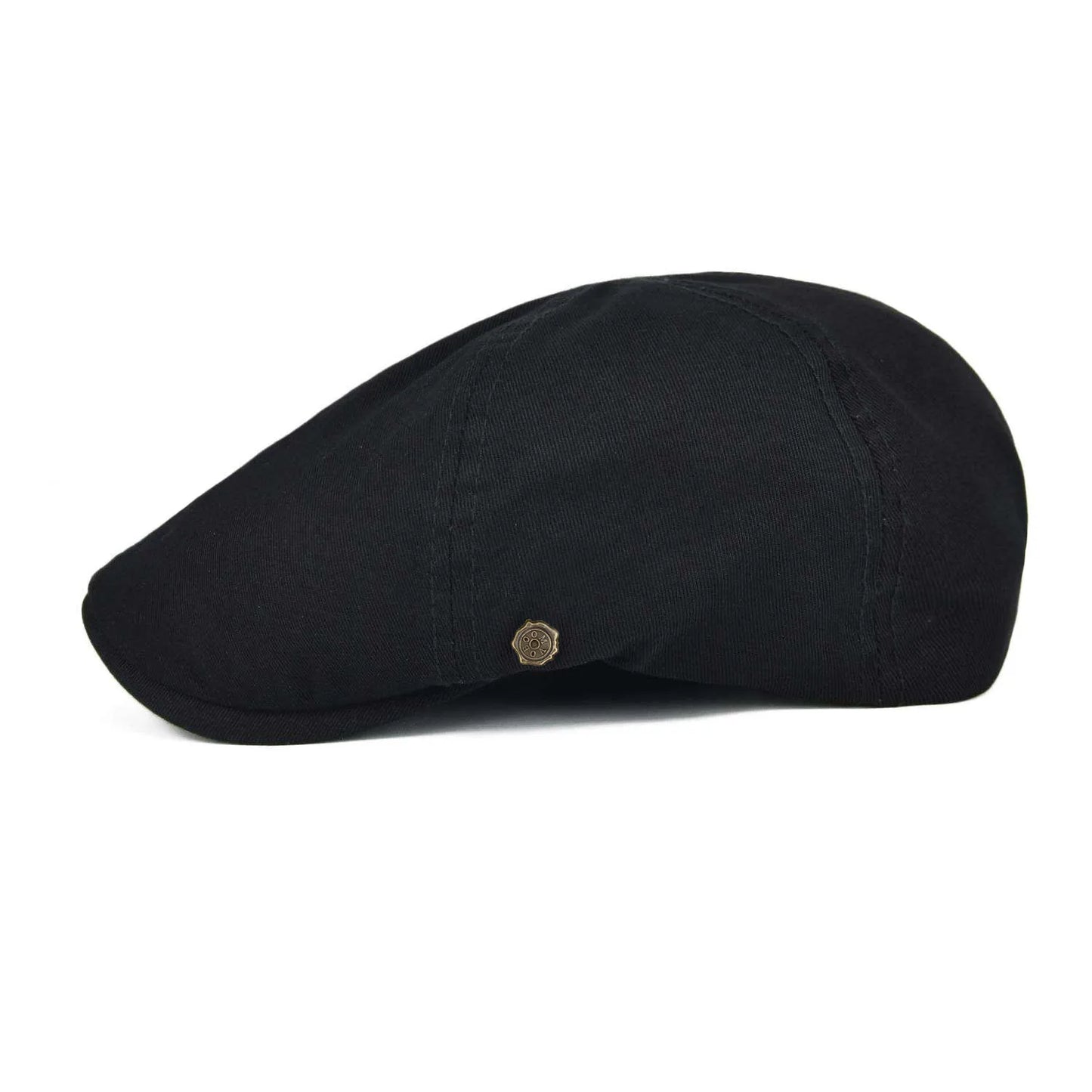 Men’s Washed Cotton Flat Cap – Lightweight Casual Style