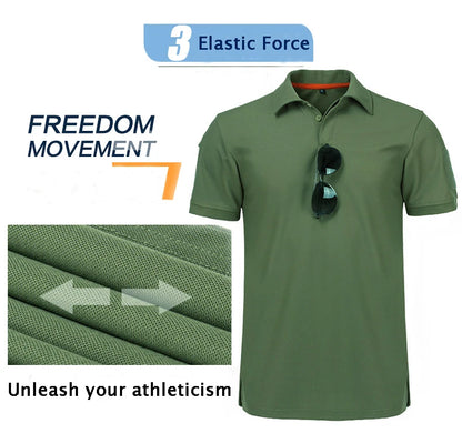 Men’s Quick-Dry Polo Shirt – Lightweight Performance Fit