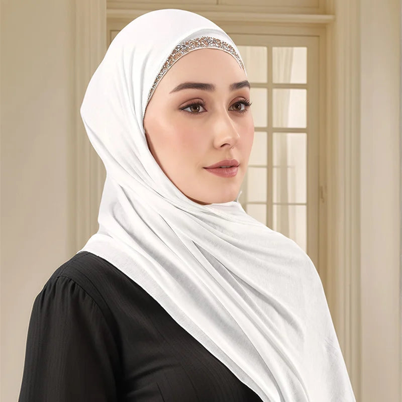 Women’s Lightweight Jersey Hijab Scarf – Breathable, Soft Stretch - The Dock Drop