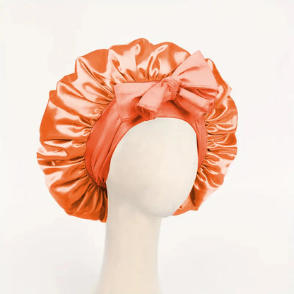 Women’s Adjustable Satin Sleep Bonnet – Tie Band