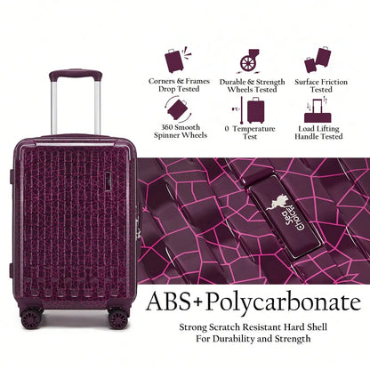 Ice-Crackle 4-Piece Hardshell Spinner Luggage Set